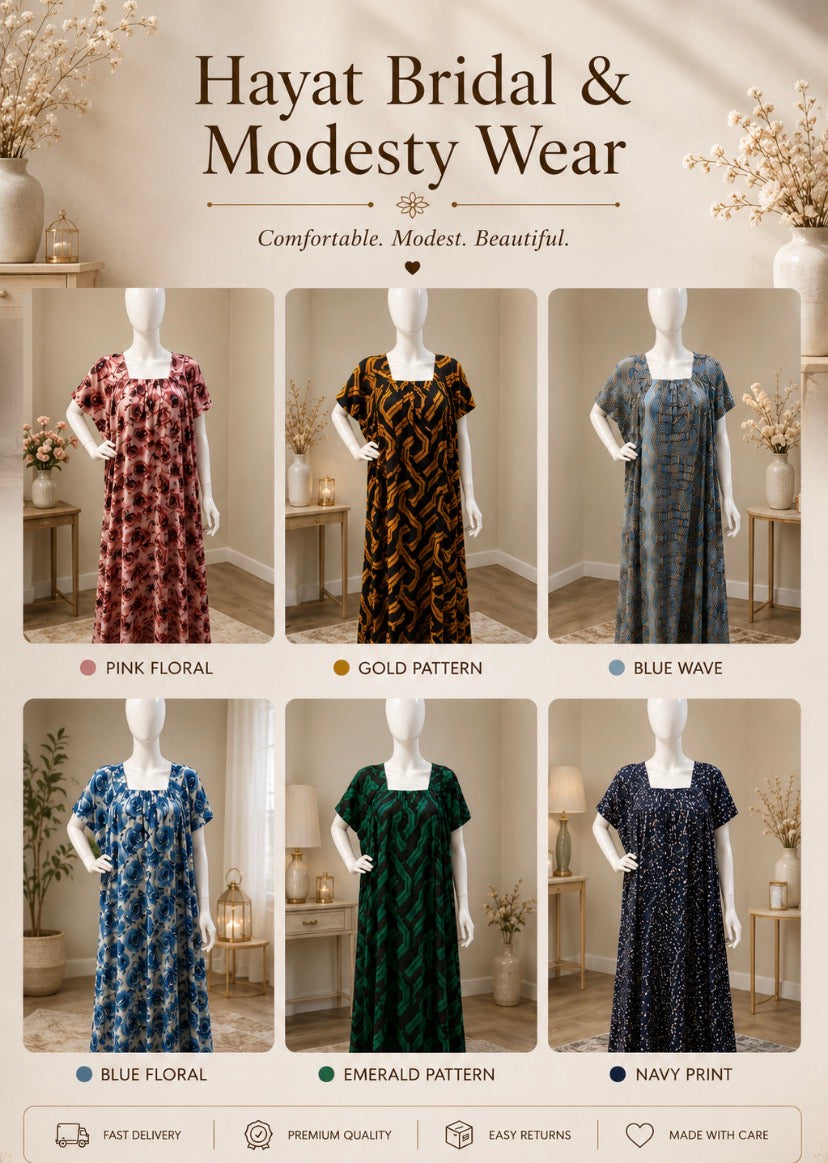 Luxury Baati Collection – Modest Everyday Wear (One Size)